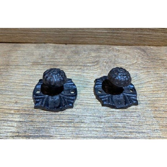 Four (4) Drawer Pulls Vintage Cast Iron Drawer Knob 2 1/4" wide Base 0170-0062 - Picture 6 of 12